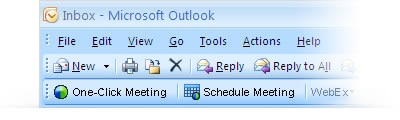 Webex productivity tools outlook 2016